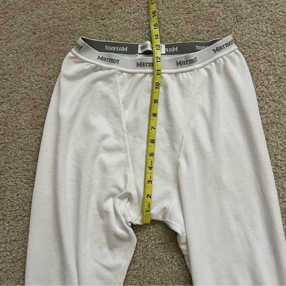 Marmot Men BaseLayer Thermal Pants White Size Medium Ski Snow Outdoor, polyester - Picture 8 of 16